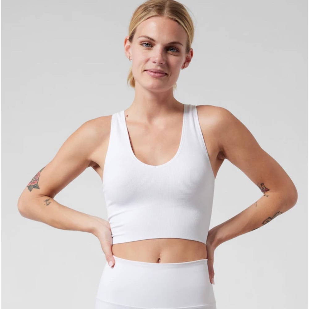 Athleta Aurora Seamless Ribbed Cropped Tank
